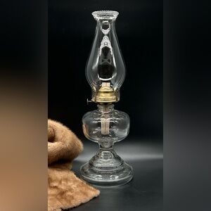 Clear Glass Oil Lamp - Vintage Lantern - Functional Decor - Hong Kong
